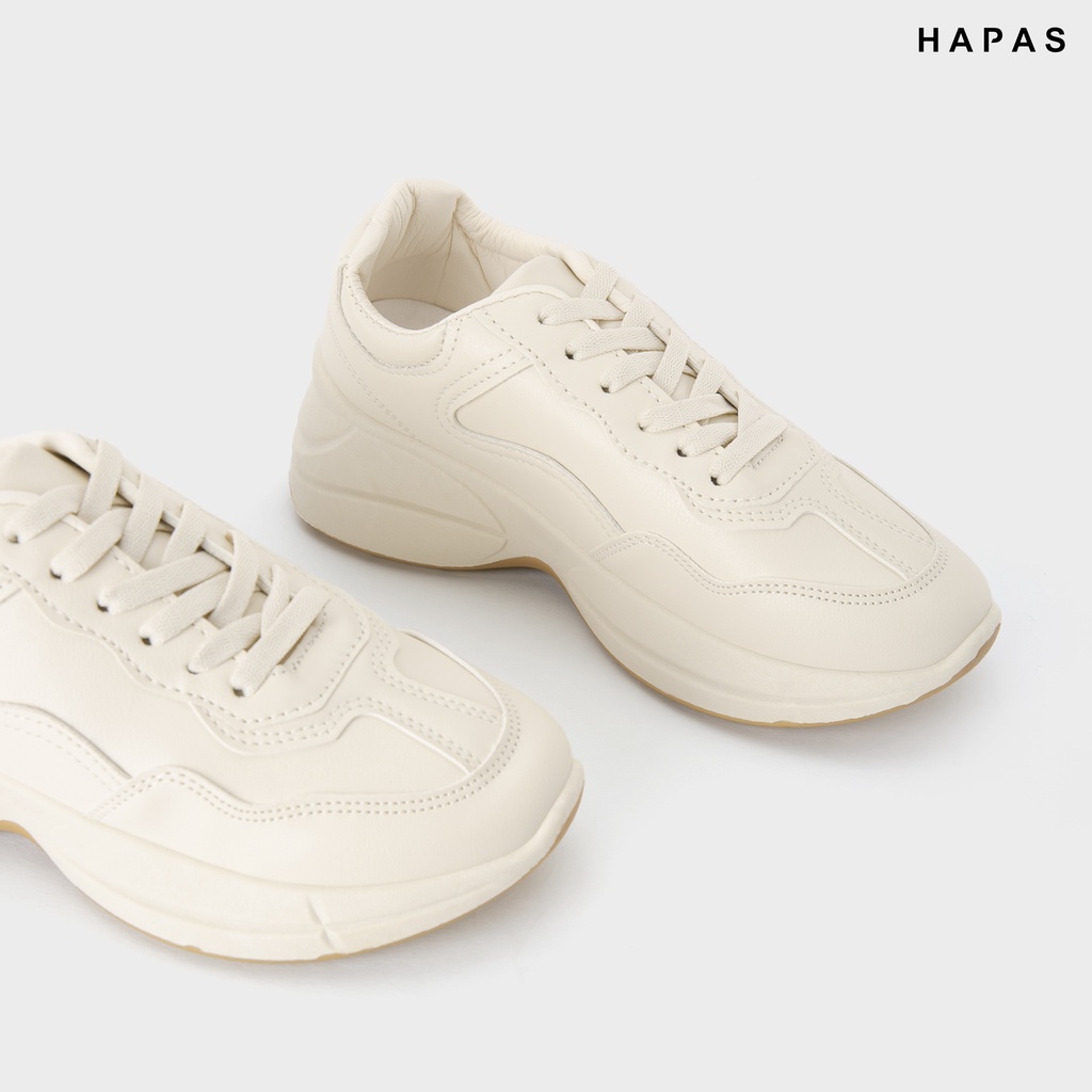 Giày thể thao nữ sneaker độn đế cá tính da mịn HAPAS - GSK21