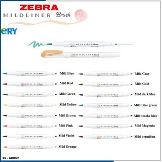Mildliner Brush - Bút cọ 2 đầu chất lượng cao Zebra WFT8, sản phẩm được kiểm tra kỹ trước khi giao hàng