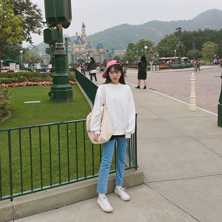 Áo Sweater ❤️FREESHIP❤️ Form Rộng Saro Đơn Giản Mềm Mại Dễ Phối Đồ | BigBuy360 - bigbuy360.vn