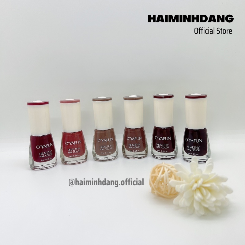 Sơn Móng Tay Không Thấm Nước dạng lột, Lâu Trôi OYAFUN, Nhiều Màu Thời Trang Nhanh Khô Bền Màu