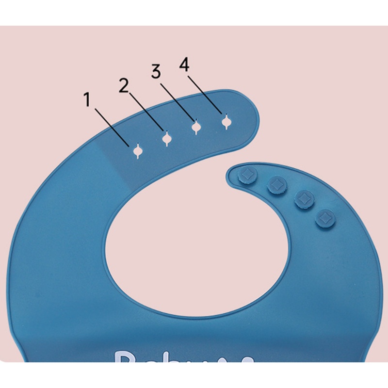 Yếm Ăn Bằng Silicon Cấp Thực Phẩm Chống Thấm Nước Điều Chỉnh Được Họa Tiết Hoạt Hình Cho Bé Sơ Sinh