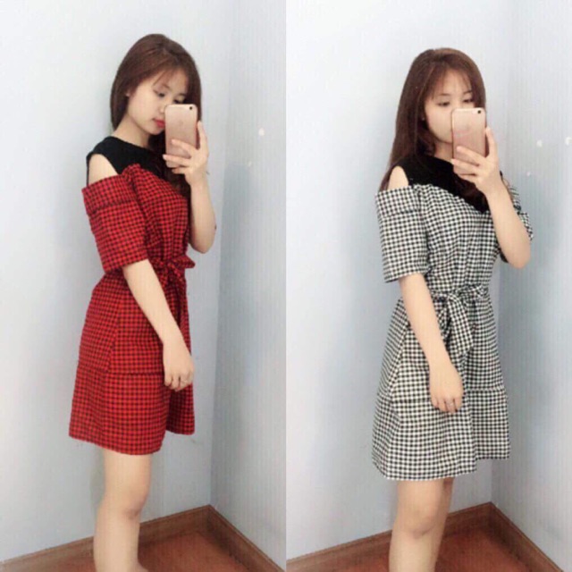 Set váy quảng châu hoa mai