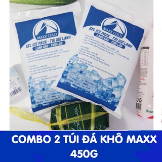 Combo 2 Đá khô túi MaxxCold 300g/400g gữ lạnh, chườm vết thương, giảm đau