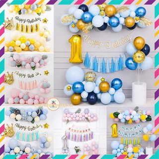 COMBO Set Trang Trí Sinh Nhật Pastel Cho Bé nhiều mẫu đơn giản dễ làm