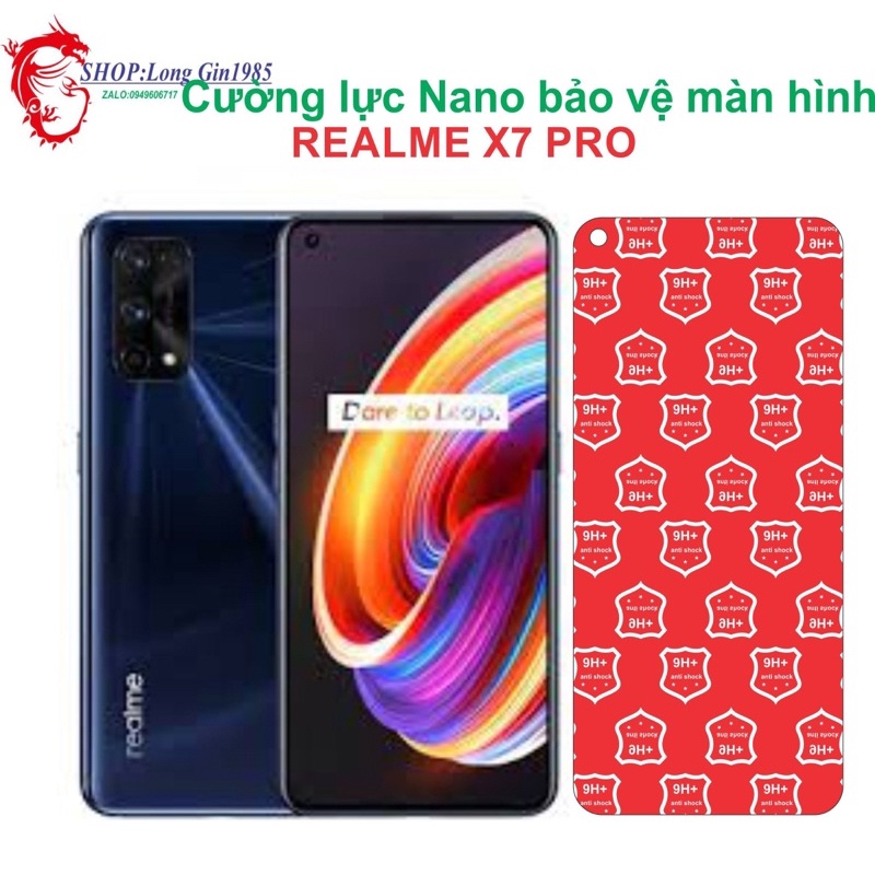 Realme X7 Pro Cường lực Nano chống va đập chống trầy xước tốt