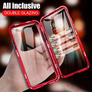 Ốp lưng Vivo V17 IQOO Neo Pro Y3 Y17 Z5 Y7S S1 V15 Z5X Kính hai mặt Vỏ kim loại từ tính 360 Full Bảo vệ chống rơi Case
