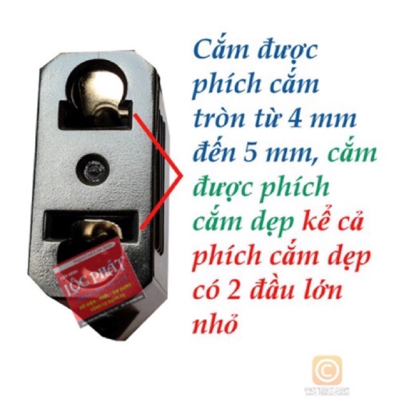 Phích cắm CHENGLI cao cấp, đổi chân tròn ra dẹp hoặc chân dẹp ra tròn