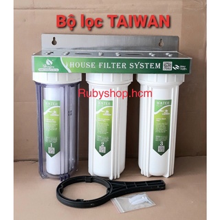 Bộ lọc thô hàng nhập Taiwan 3 cấp 10inch ( ren phi 21)