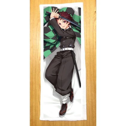 Gối ngủ anime Kamado Tanjirou dài 40cm x 1m /Gối ôm Kimetsu no yaiba Kamado Tanjirou