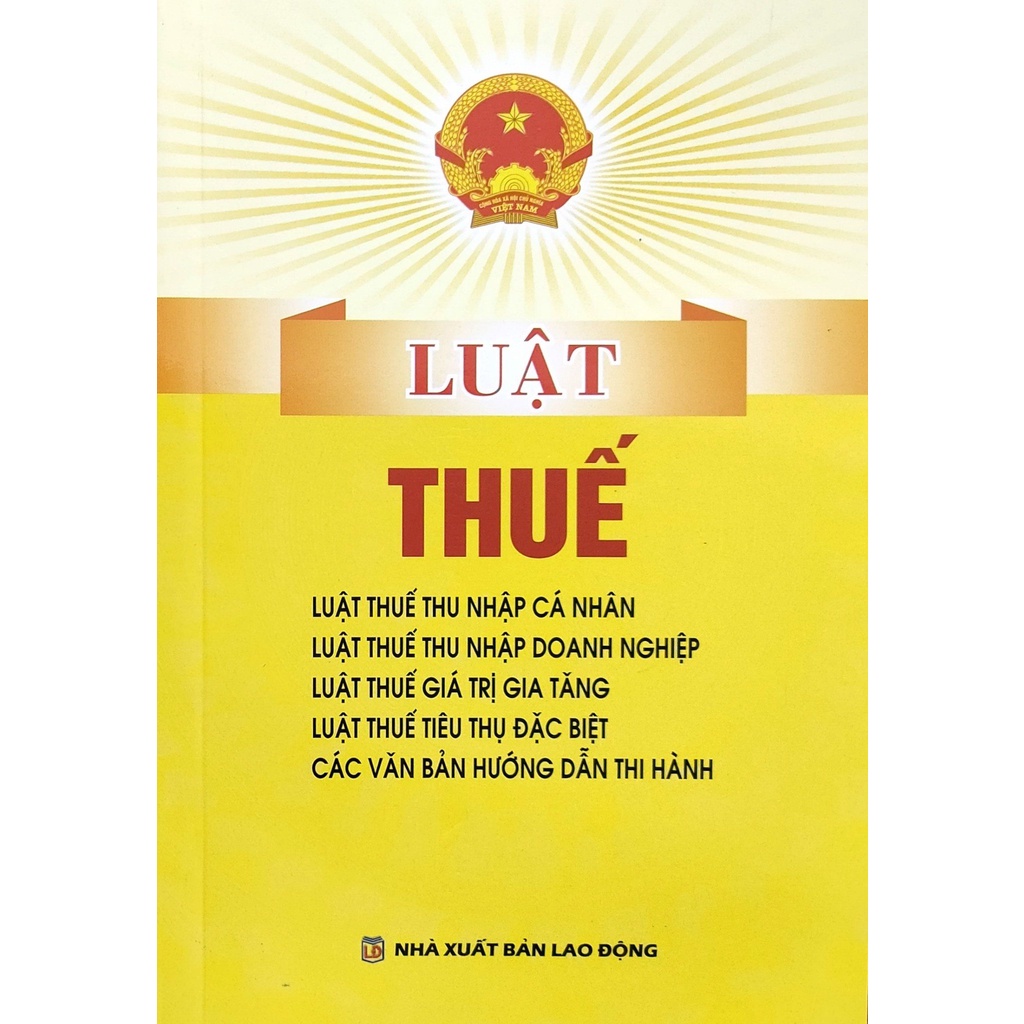 Sách - Luật thuế (nhà xuất bản lao động)