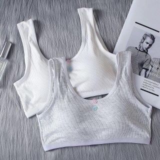 Áo lót học sinh cotton có đệm móc cài -áo lá học sinh