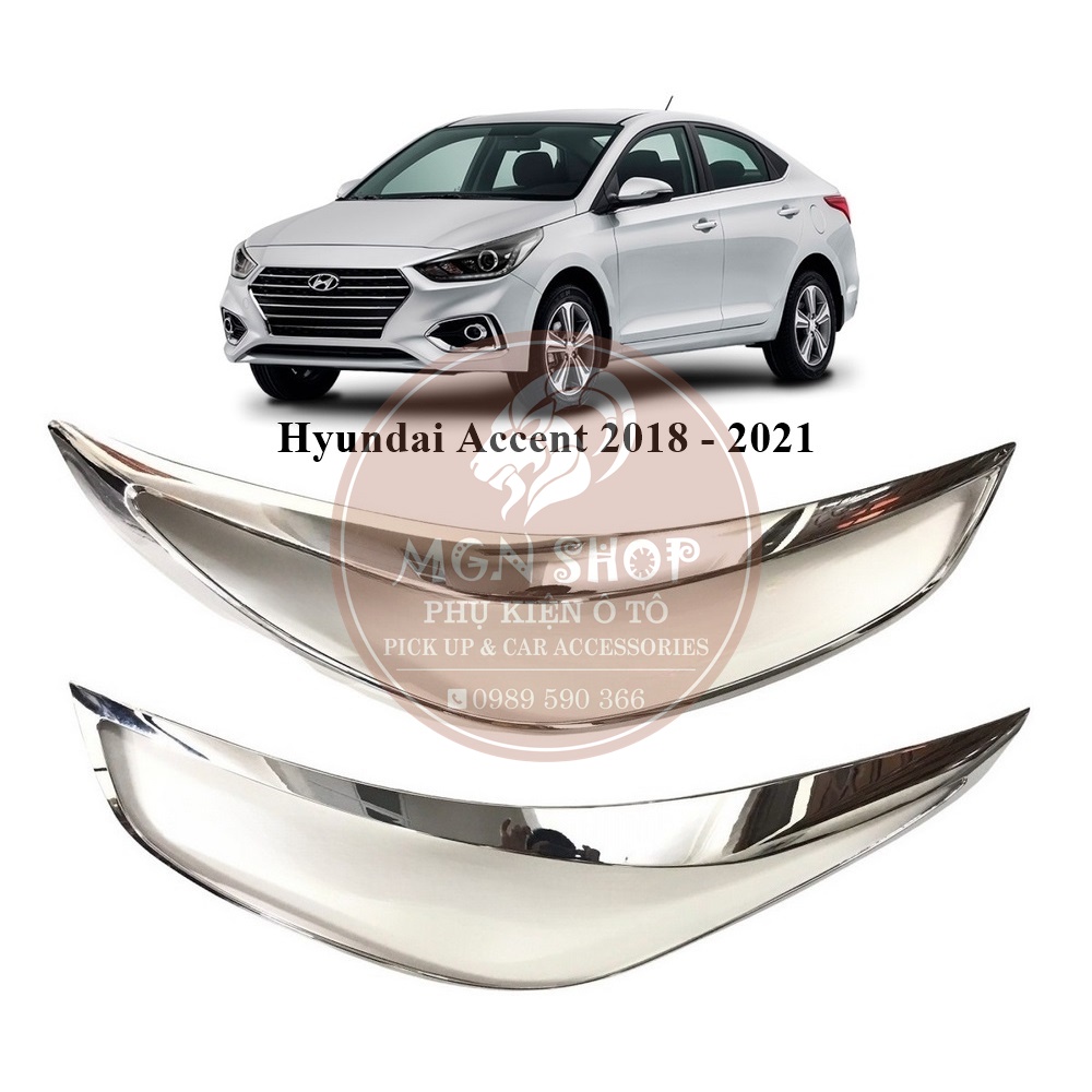 Ốp [Hyundai Accent 2018 - 2021] [full bộ] [màu bạc]