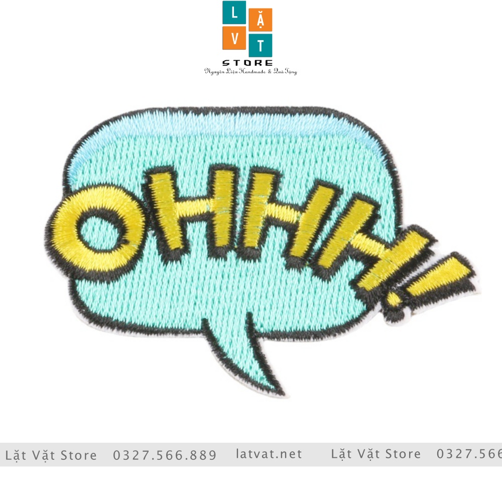 Patch ủi quần áo chữ phong cách  cá tính cực kì dễ thương, dán Vali, tủ lạnh,Sticker miếng dán, đậm chất street