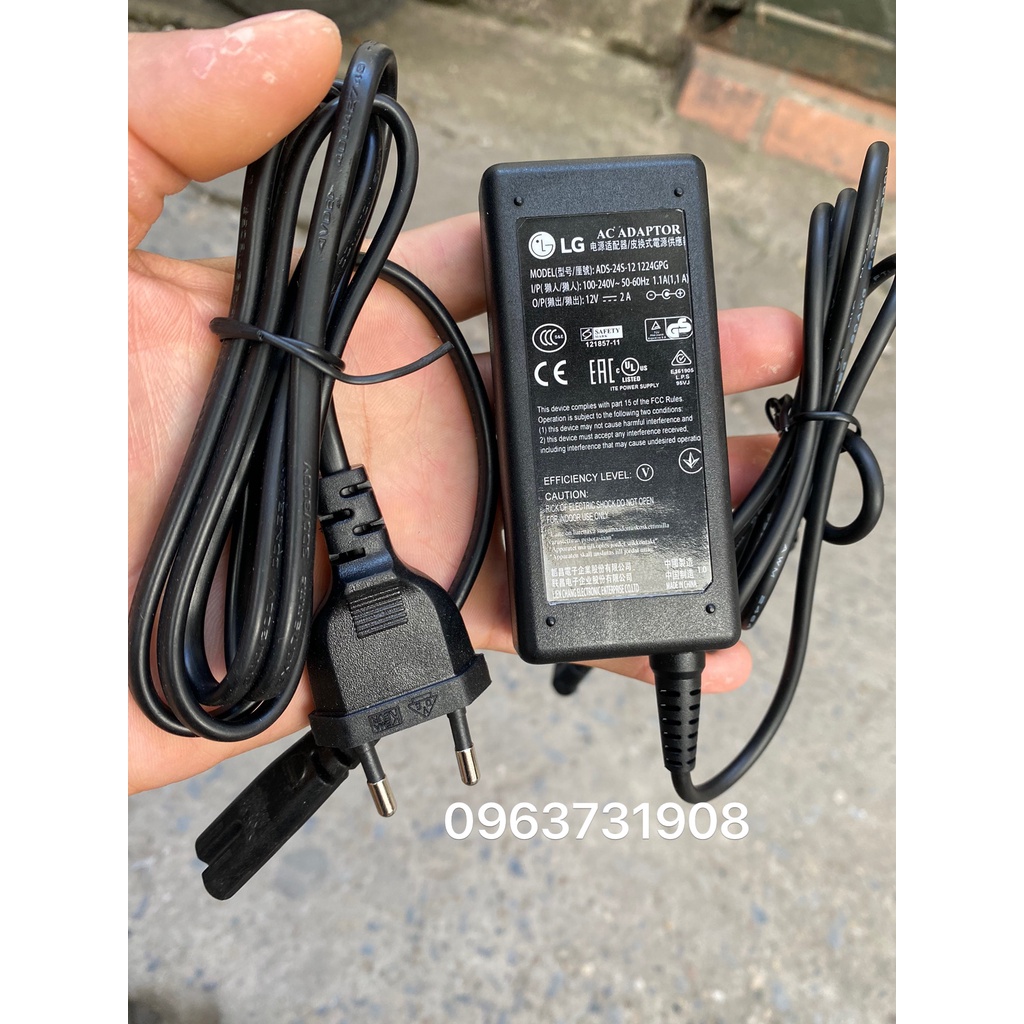 Cục nguồn màn hình 12V-2A cho màn hình LG