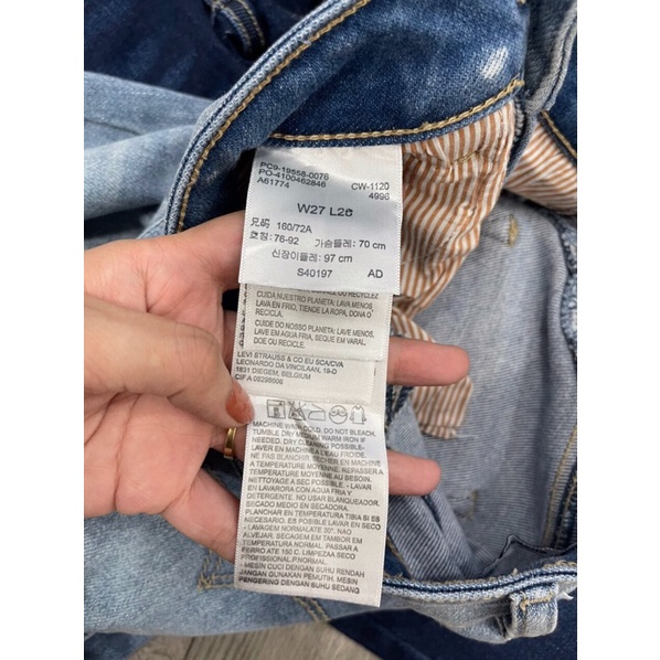 Quần jean skinny nữ lưng vừa L.e.v.i.s mid rise-hàng xuất xịn(ảnh thật)