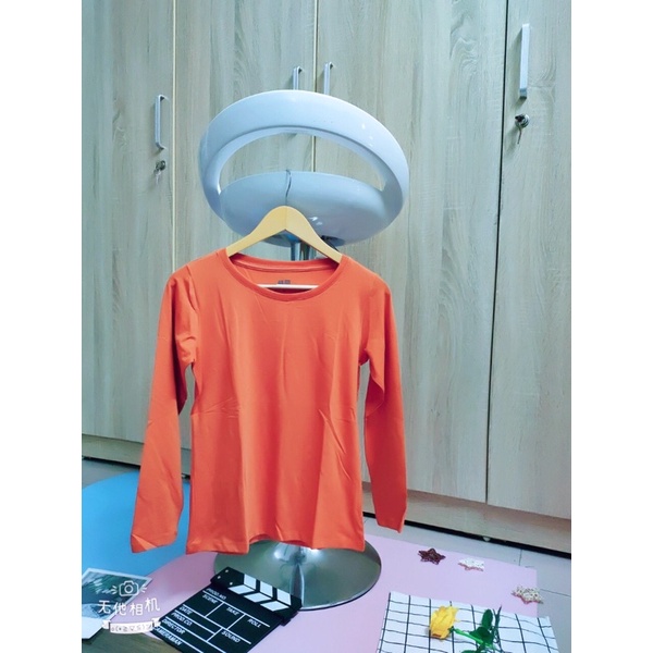 [HANGXUATDU]]-Áo thun nữ dài tay trơn 100% cotton xuất dư