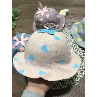Mũ/Nón tai bèo chấm tim KOADEAR BABY cho bé gái