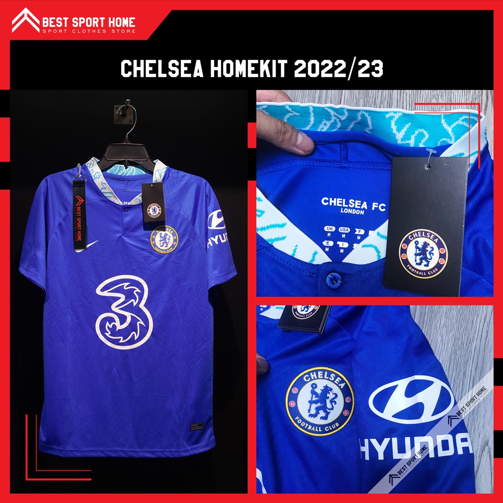 Set quần áo bóng đá Chelsea sân nhà 2022/23 - Bản chính thức màu xanh form Âu - In ấn tên số theo yêu cầu