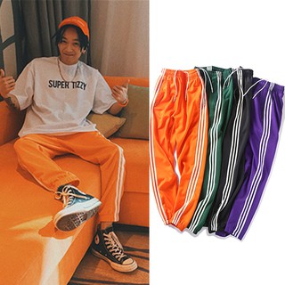 (ORDER) Quần thun nam dáng thể thao kẻ sọc viền nhiều màu Ulzzang Hàn Quốc