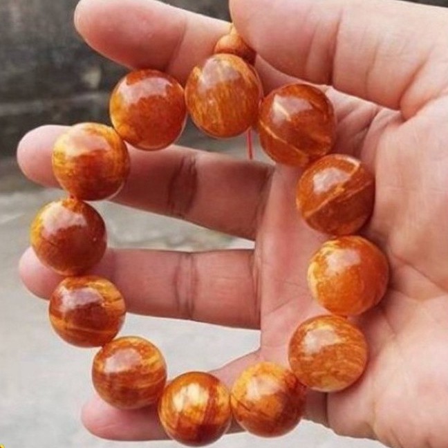 Vòng Gỗ Huyết Long Thấu Quang - Trừ Tà, Giảm tai ương Hàng cao cấp hàng từ làng nghề lâu đời