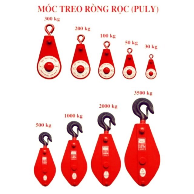 Ròng Rọc 200kg - 300kg - 500kg - 1 Tấn công ty cáp thép THÁI BÌNH VINA