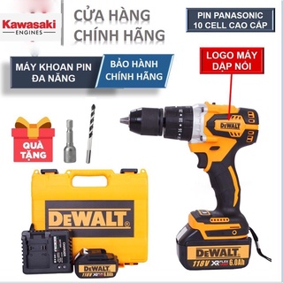 Máy Khoan Pin Dewalt 3 Chức Năng Không Chổi Than Pin Xám Navara. Tặng mũi khoan