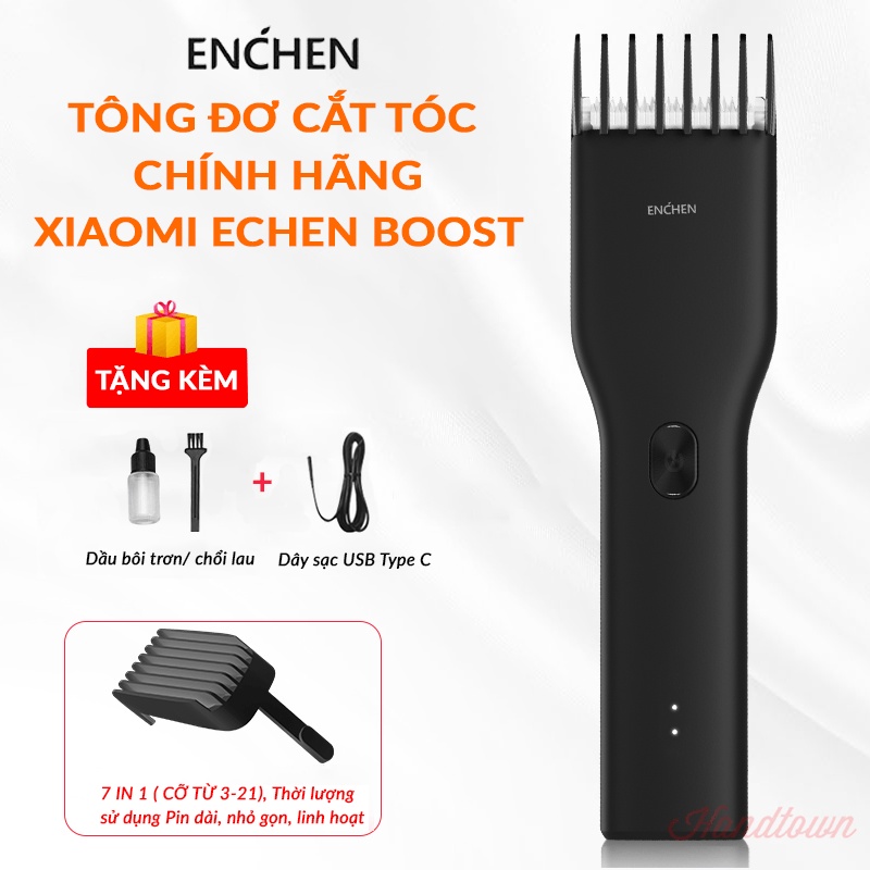 Tông Đơ Cắt Tóc Xiaomi Enchen Boost, Tông Đơ Cắt Tóc Không Dây Xiaomi Sạc Điện Độ Ồn Thấp, Thời Lượng Sử Dụng Pin Dài