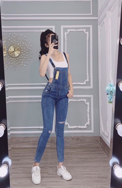 Yếm jeans dài | BigBuy360 - bigbuy360.vn