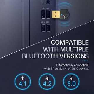 Bluetooth 5.0 transmitter USB plug for wireless connection to computer mouse/keyboard