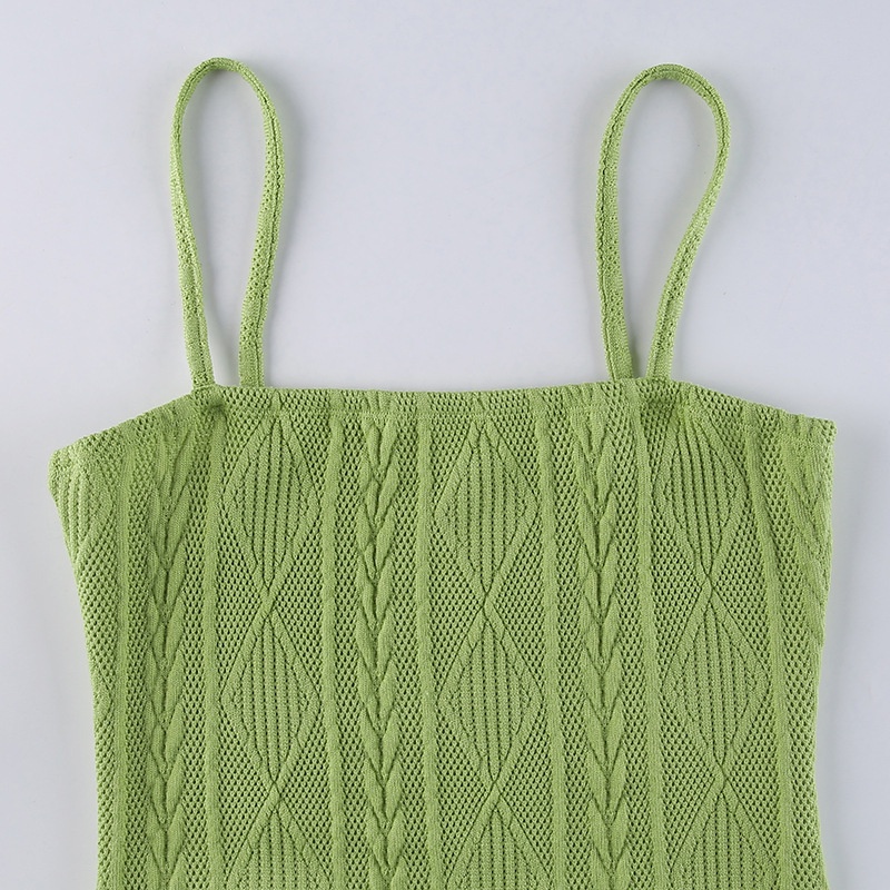 DUNEA Đầm ôm dệt kim trễ vai hoạ tiết hoa thiết kế quyến rũ