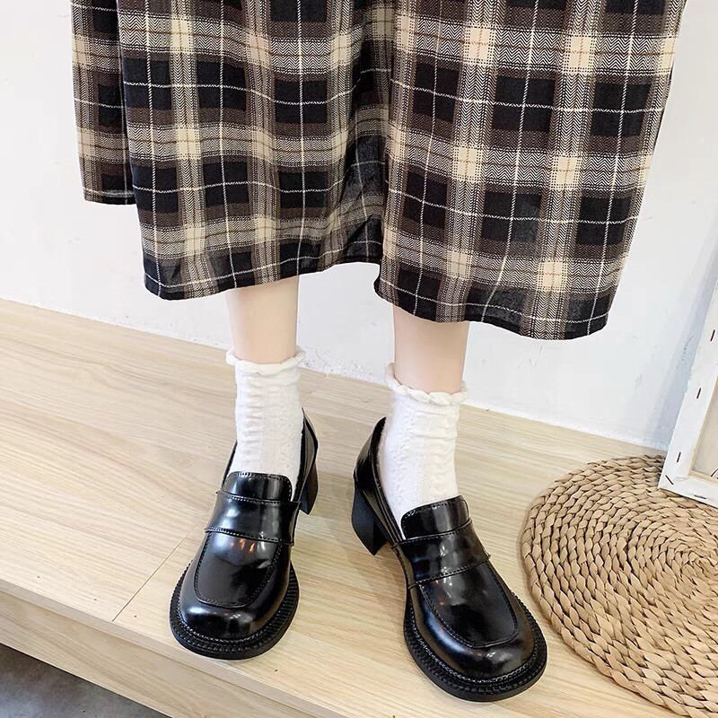 GIÀY OXFORD MŨI TRÒN ĐẾ VUÔNG(ảnh thật)🦋