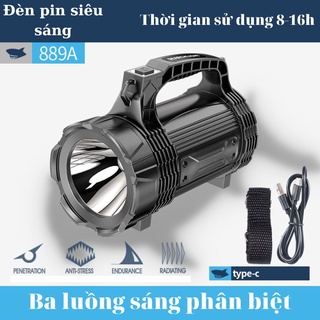 Đèn pin siêu sáng, đèn cầm tay dã ngoại siêu xa, led sạc USB, sạc điện thoại siêu nhanh