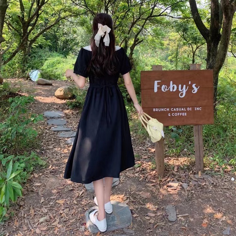 Đầm dài IELGY cổ búp bê ngọt ngào thời trang mùa hè cho nữ