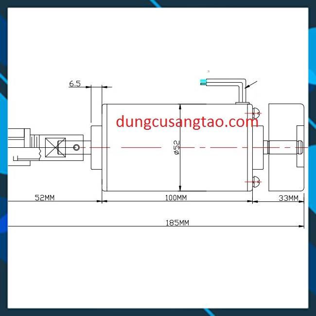 Motor CNC 400w / Động cơ Spindle 400w có sẵn đầu ER11 và đầu kẹp mũi dao cao cấp