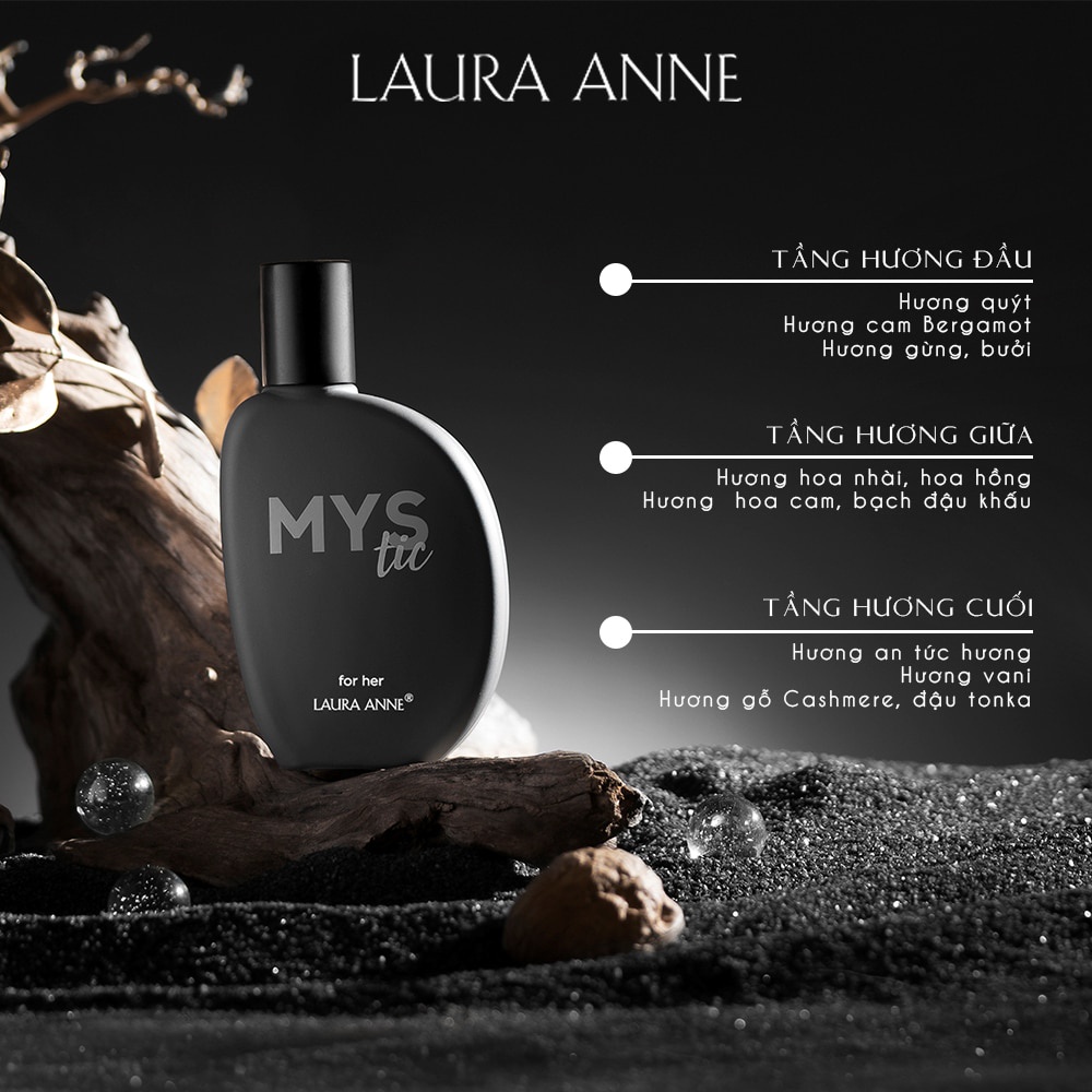 Nước hoa nữ Laura Anne Mystic For Her EDP 50ml - Nước hoa nữ THƠM LÂU - CHÍNH HÃNG