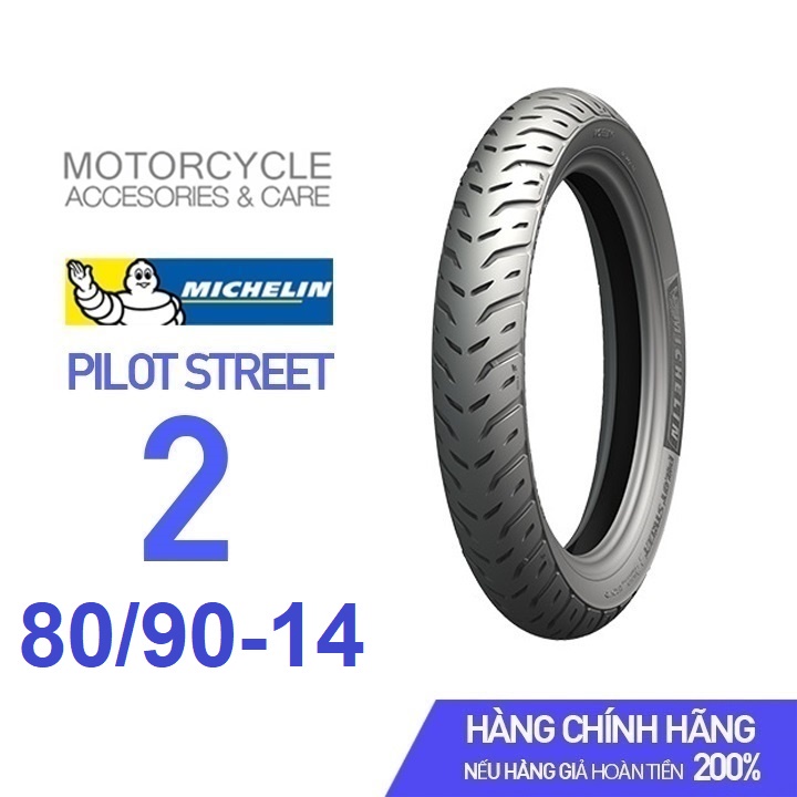 Vỏ Michelin Pilot Street 2 size 80/90-14