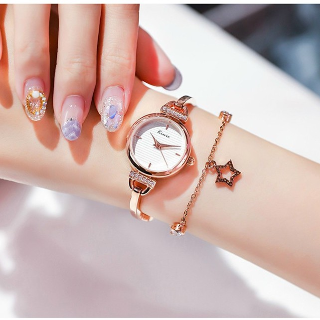 Đồng Hồ Nữ dây rút kèm lắc điệu đà sang trọng hàng chính hãng