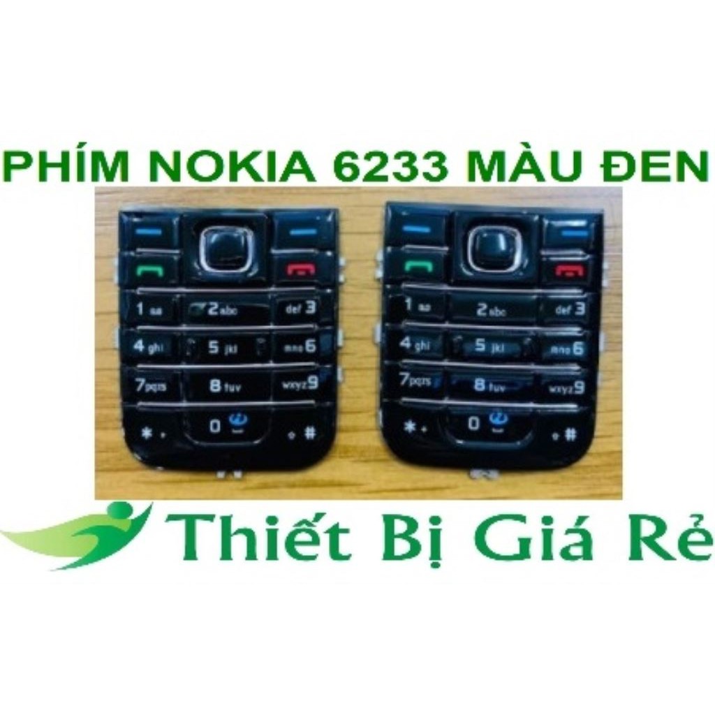 PHÍM NOKIA 6233 MÀU ĐEN