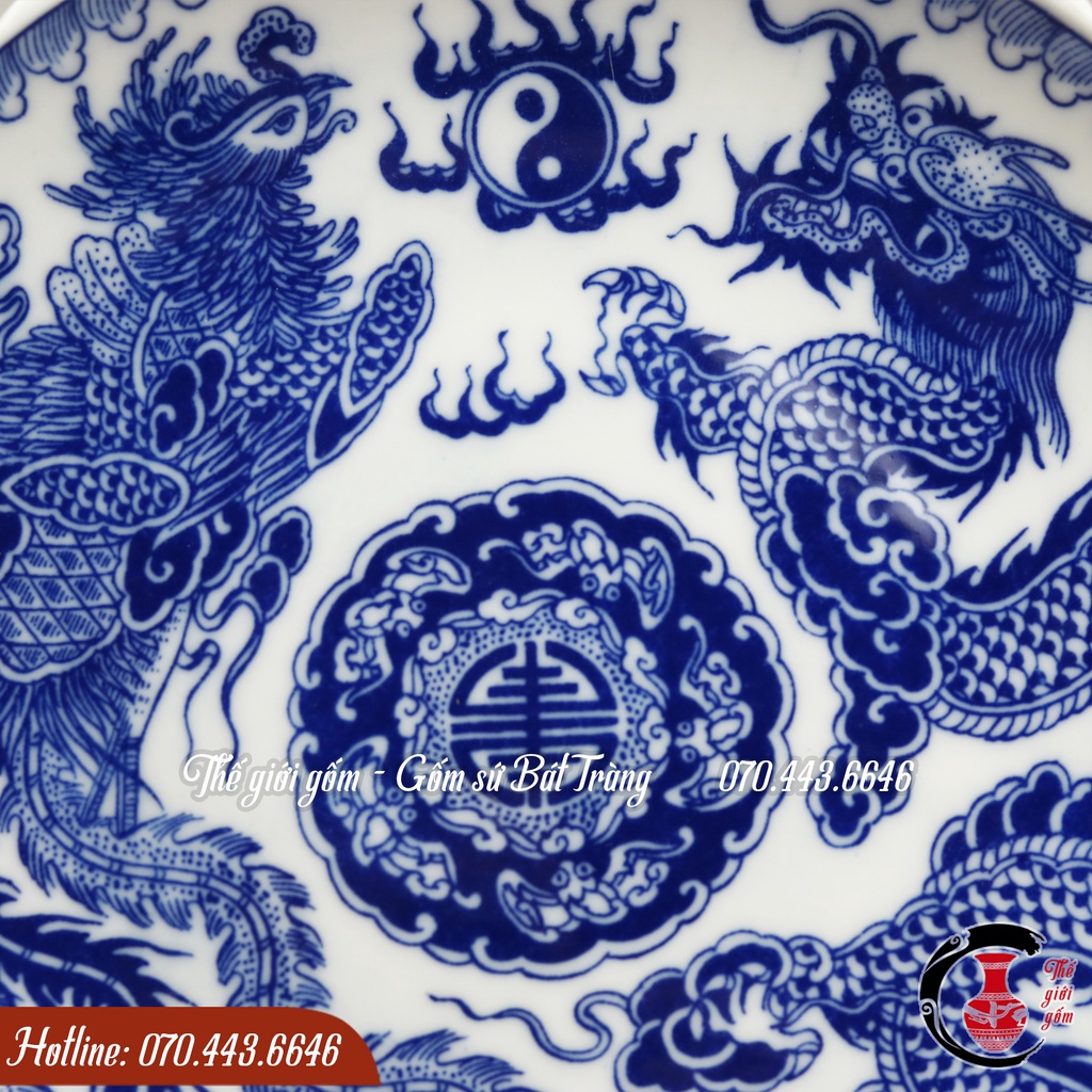 Đĩa bày ngũ quả/ Mâm bồng Gốm sứ Bát Tràng