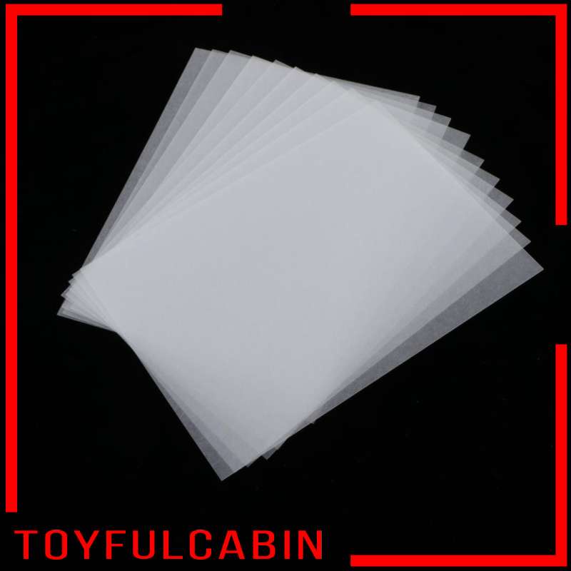 Set 10 Tờ Giấy Co Nhiệt Màu Trong Mờ Dùng Để Đánh Bóng Đồ Chơi