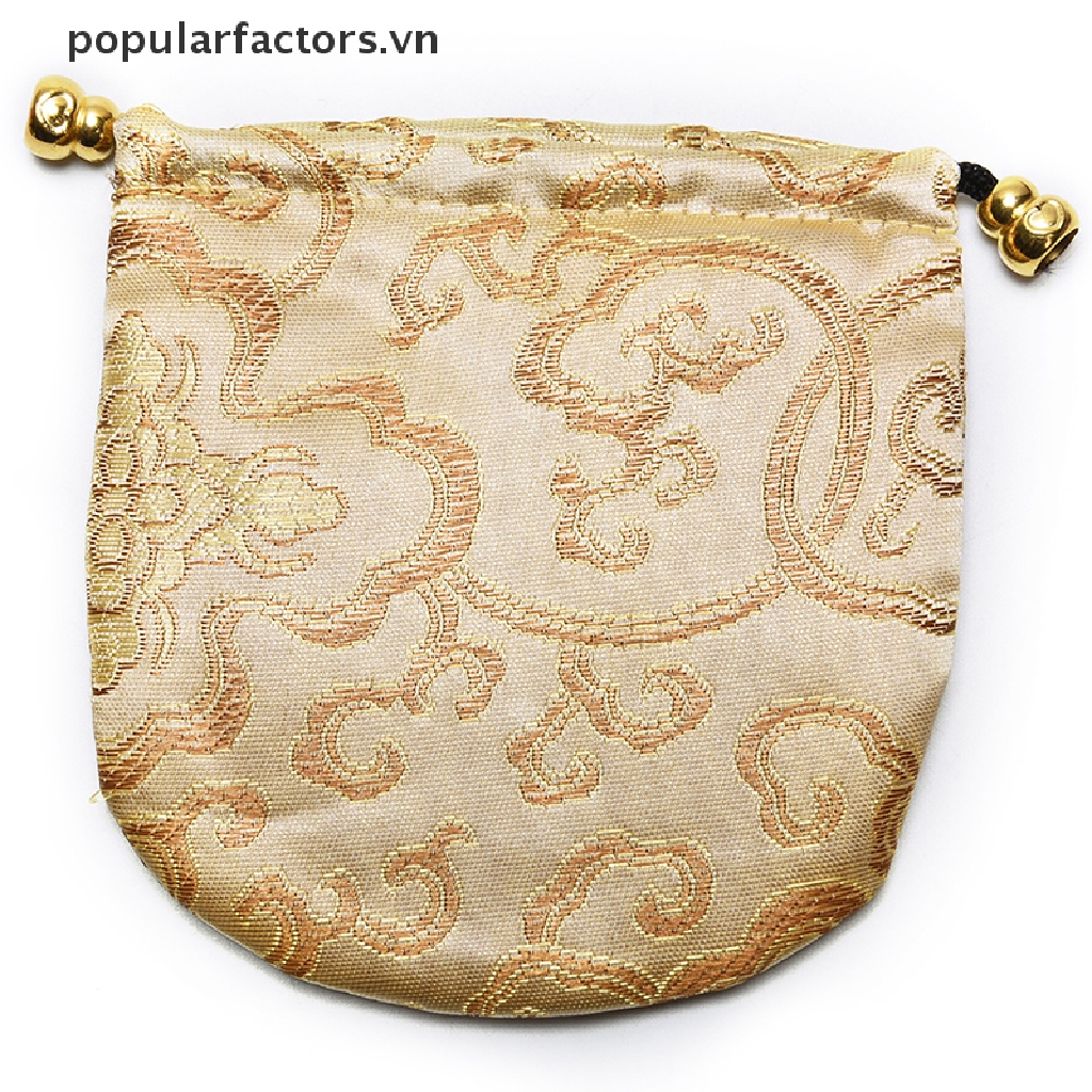 1 Túi Satin Thêu Hình Đám Mây Truyền Thống Trung Hoa