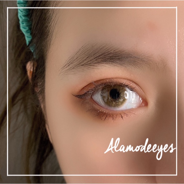 Lens nâu tây k vân kim tuyến áp tròng