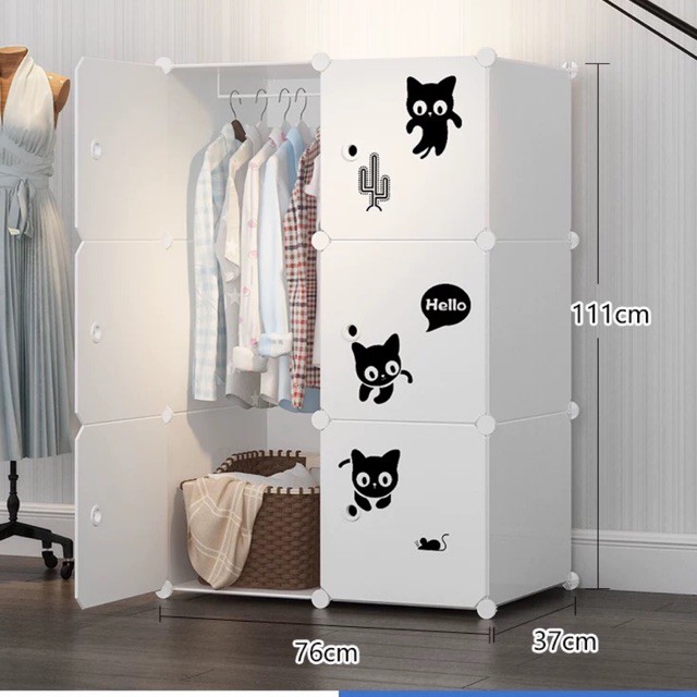 XẢ KHO 99 TỦ NHỰA LẮP GHÉP ĐA NĂNG 6 Ô SÂU 47cm. Tặng kèm 1 treo đồ.