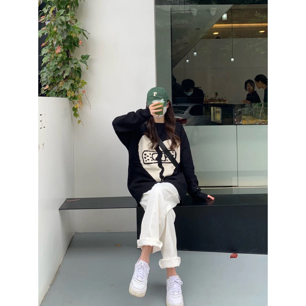 Quần jean nữ ống suông rộng 22cm màu trắng phong cách học sinh MSC6 | BigBuy360 - bigbuy360.vn