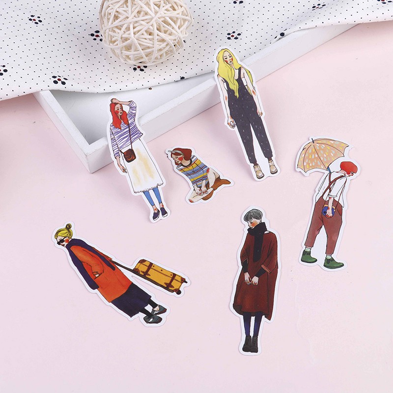 Gói 280 Miếng Dán Trang Trí Sổ Tay DIY Xinh Xắn