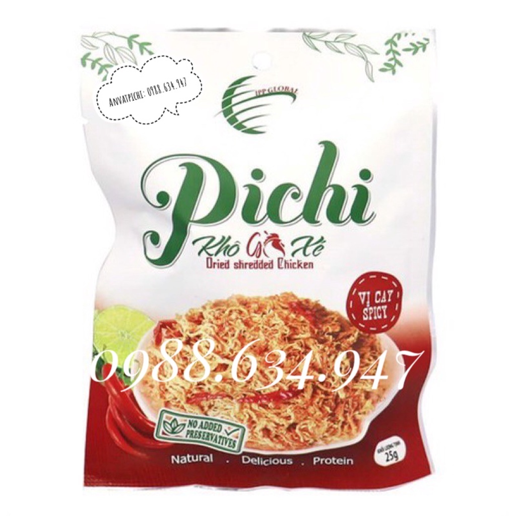 [HÀNG CHÍNH HÃNG] Khô gà xé cay Pichi 25g | BigBuy360 - bigbuy360.vn