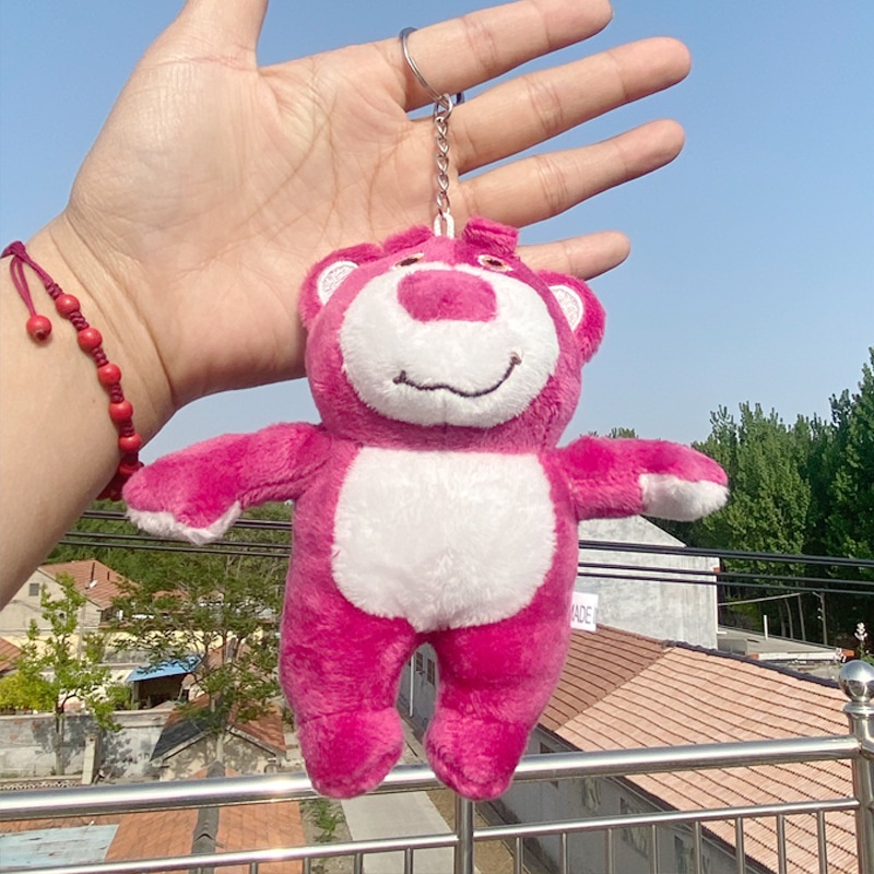 Đồ Chơi Thú Nhồi Bông Hình Gấu Hồng 12cm Đáng Yêu