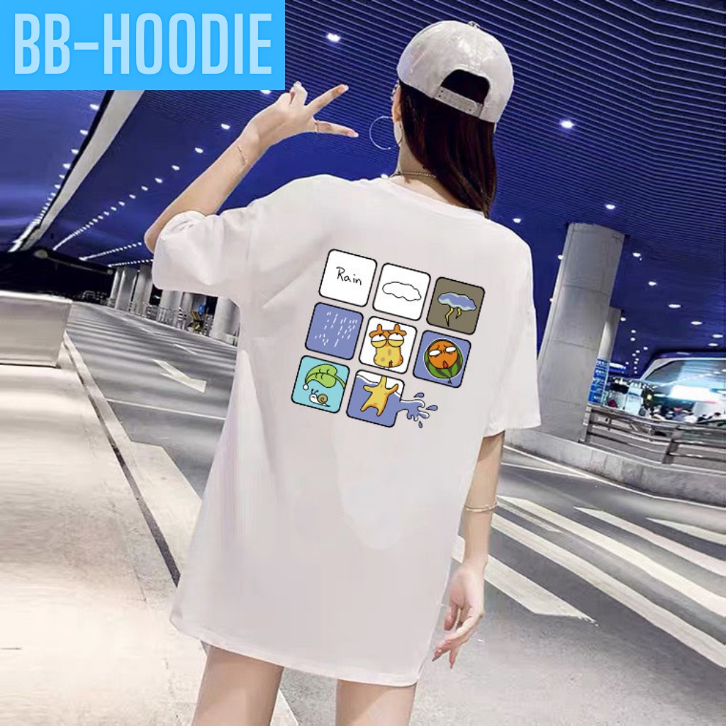 ÁO THUN TAY LỠ UNISEX NỮ IN PÉT ICON MẶC SAU CỰC ĐẸP