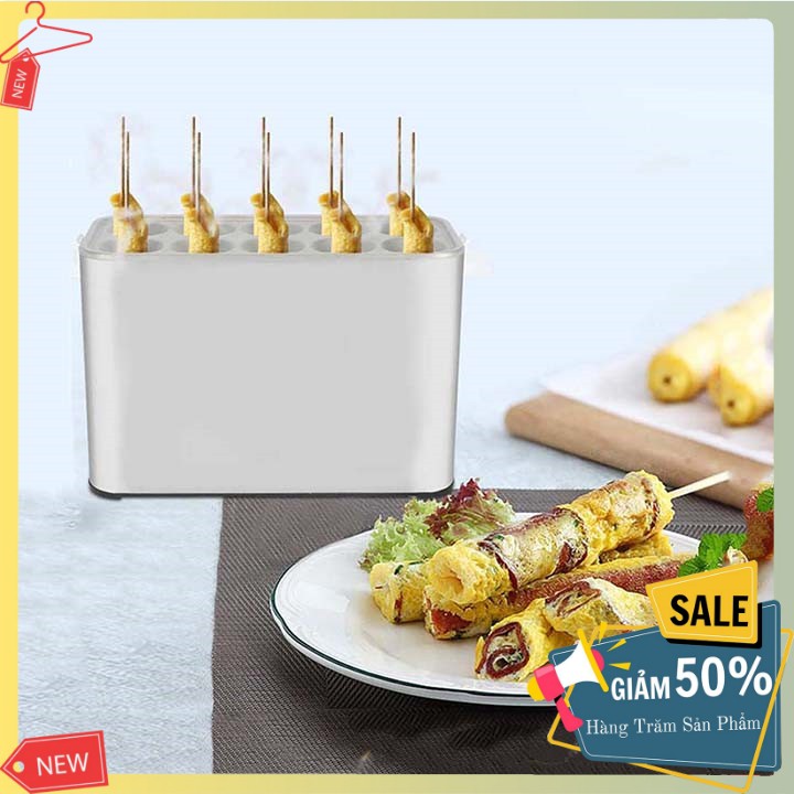 Máy làm trứng cuộn xúc xích công nghiệp 10 ống chính hãng