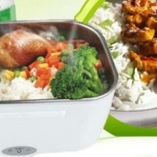 Hộp cơm hâm nóng tự động ruột inox